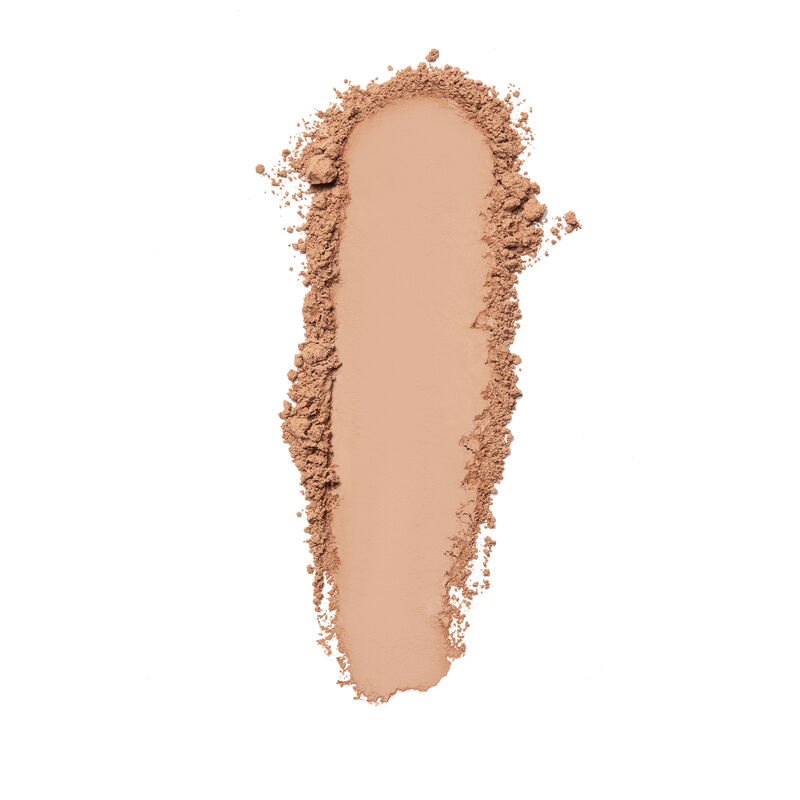Product rub of Mary Kay Silky Setting Powder in shade Light-to-Medium Beige.